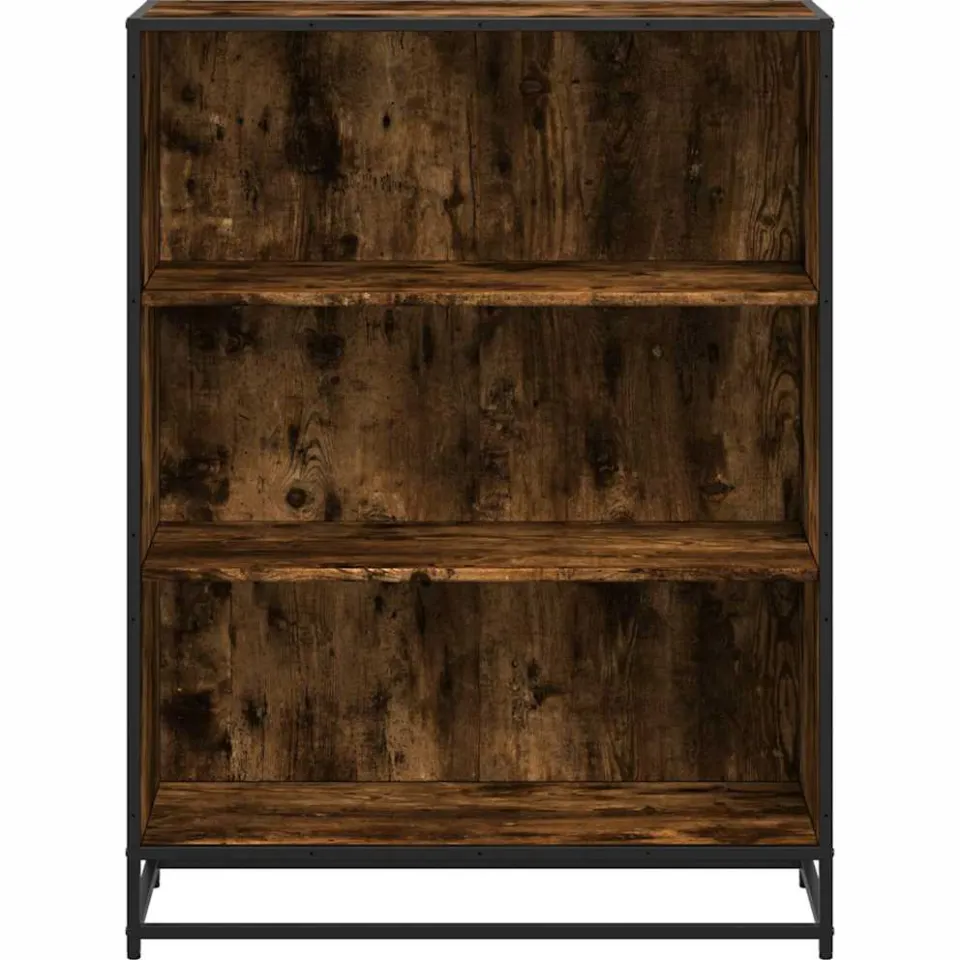 vidaXL Boekenkast 80,5x35x107,5 cm bewerkt hout gerookt eikenkleurig, foto 4