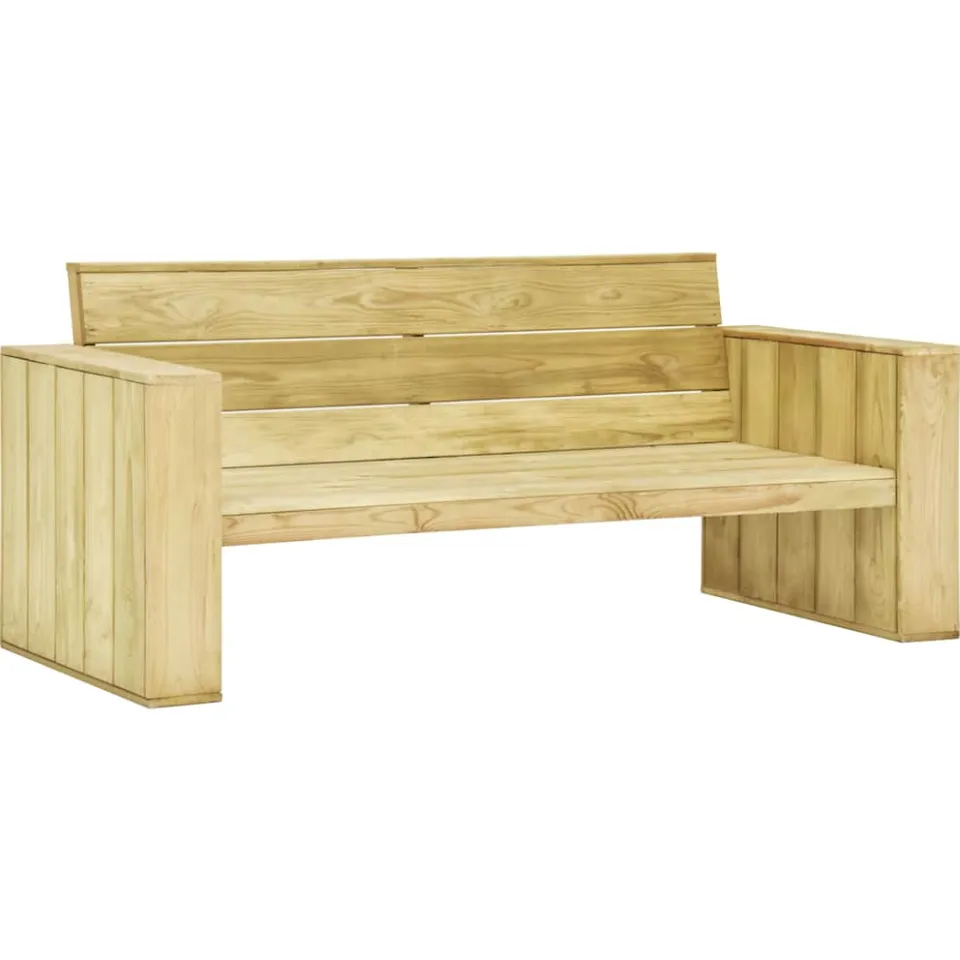 vidaXL 2-delige Loungeset geïmpregneerd grenenhout bruin, foto 3