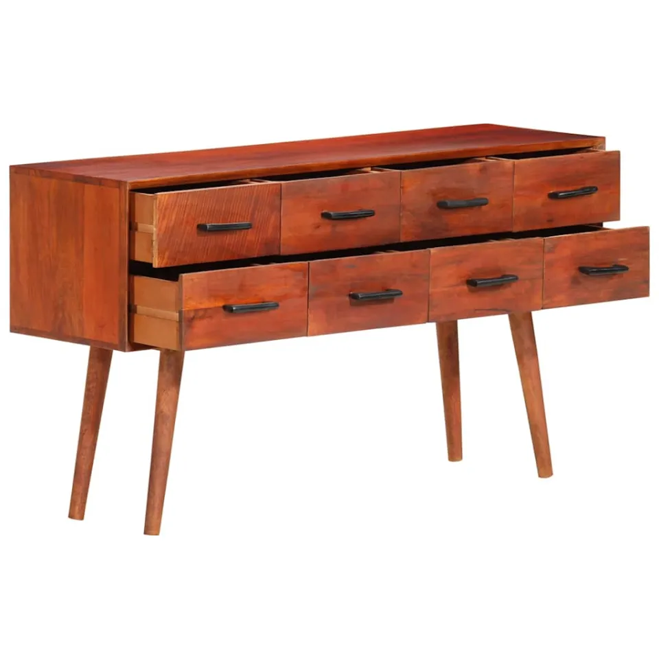 vidaXL Dressoir 110x30x59 cm massief mangohout bruin, foto 3