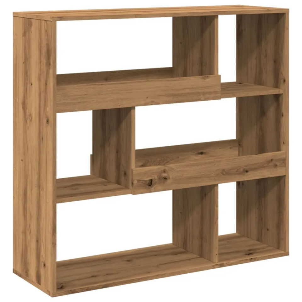 vidaXL Kamerscherm 100x33x94,5 cm bewerkt hout artisanaal eikenkleur, foto 4