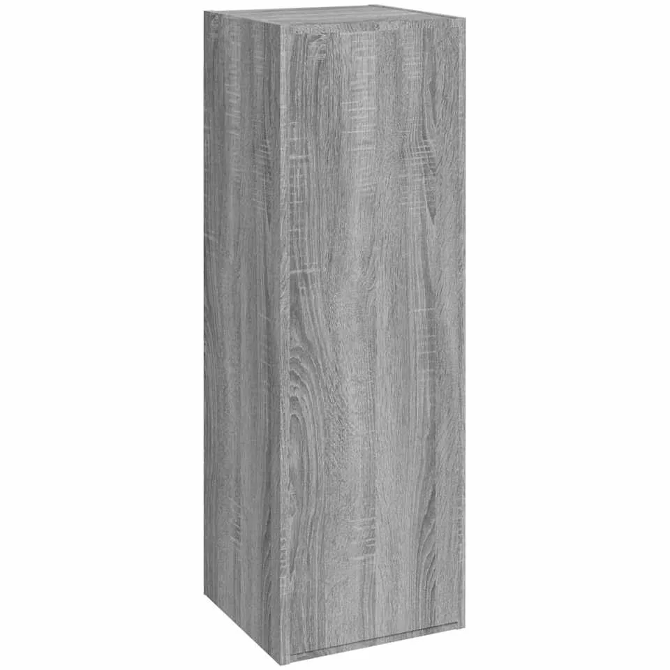 vidaXL Tv-meubel 30,5x30x90 cm bewerkt hout grijs sonoma eikenkleur
