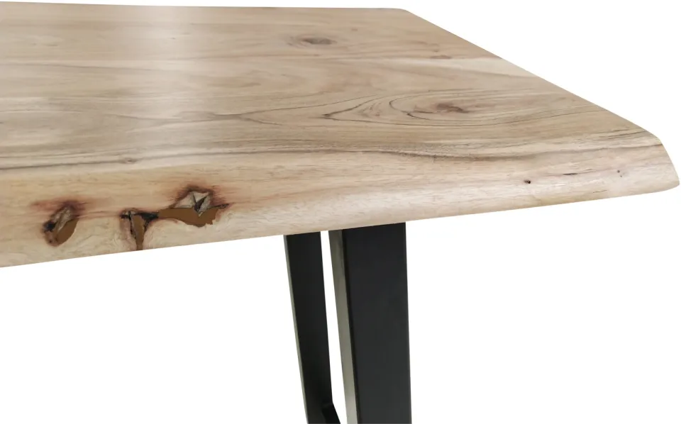 Artistiq Living Artistiq Boomstam Bartafel 'Eriko' Acaciahout, 125 x 51cm, kleur Naturel, foto 6