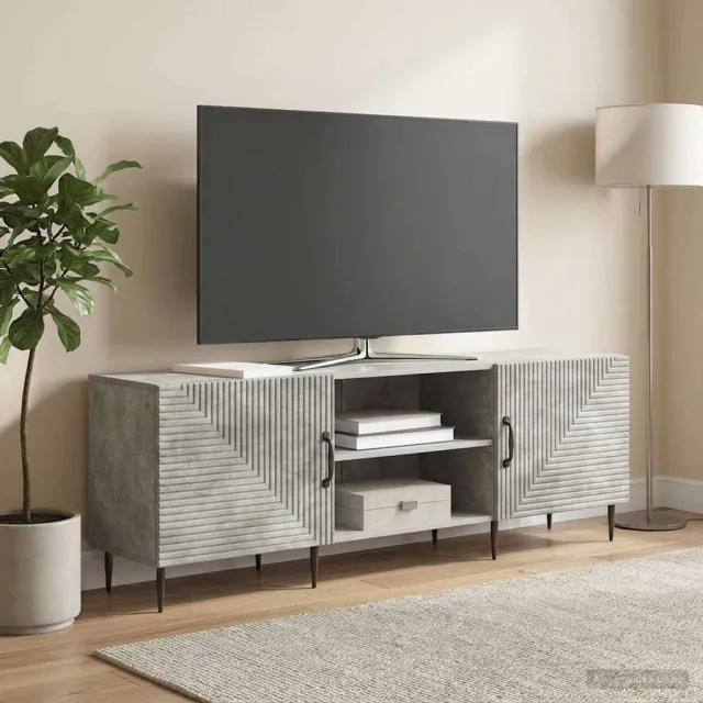 vidaXL TV-kast 150 x 31 x 50 cm Betongrijs Bewerkt hout