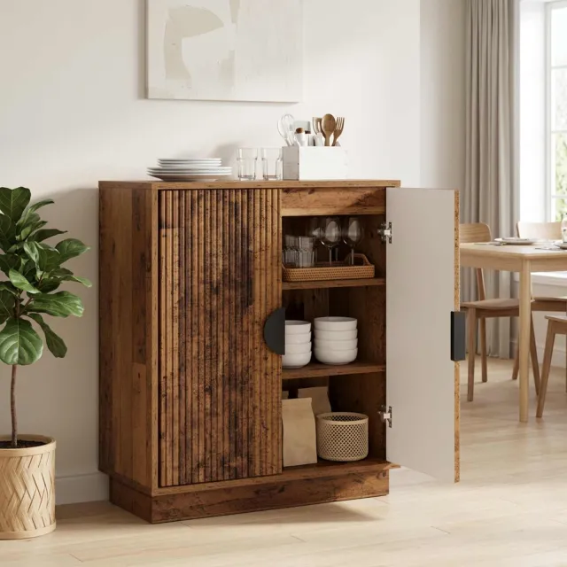 vidaXL Dressoir VENRAY Oud hout 66 x 33 x 77,5 cm Bewerkt hout Bruin