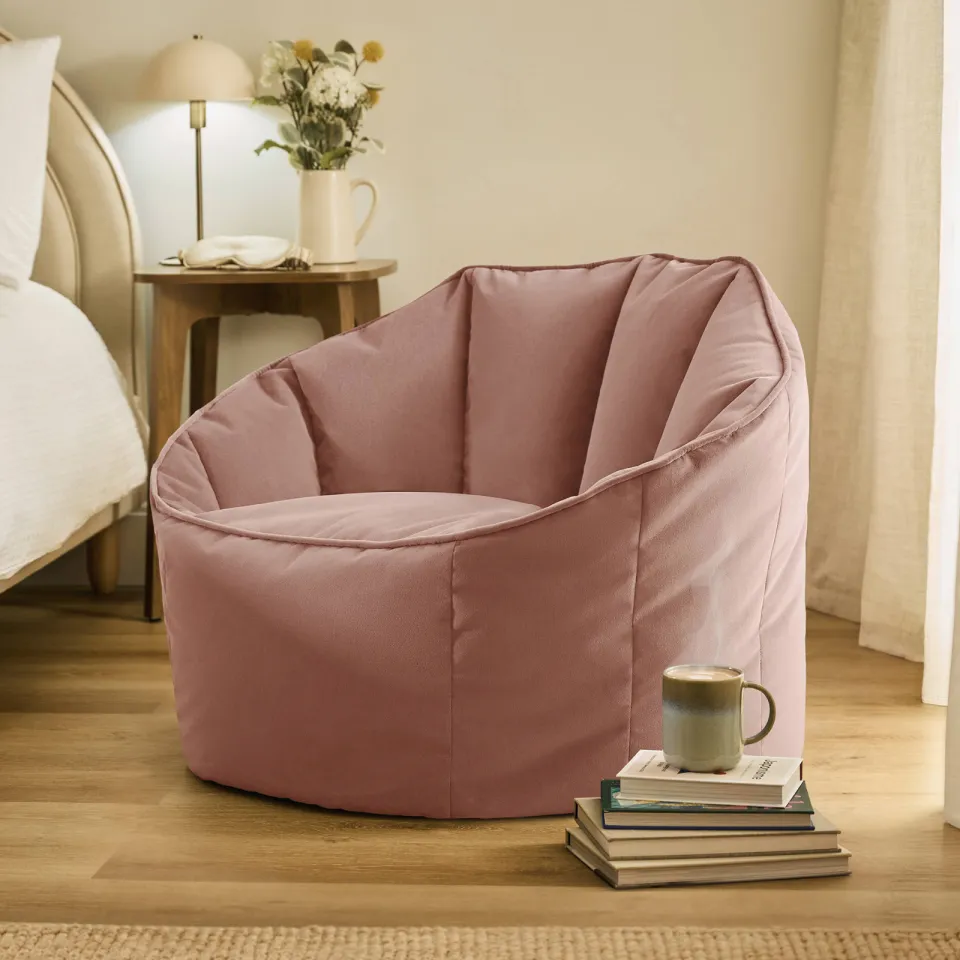 icon Zitzak Sirena - Fluwelen Zitzak - Houtskool roze, foto 2
