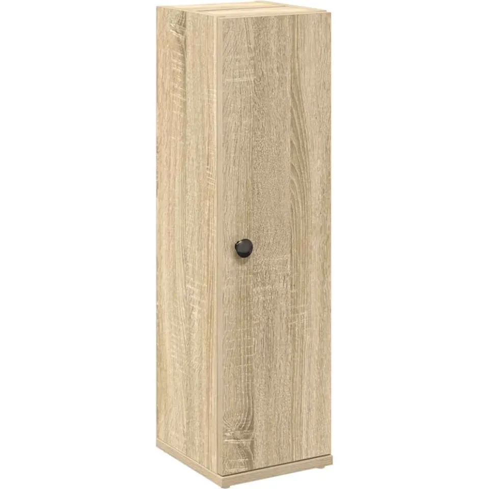 vidaXL Badkamerkast met rolhouder 20,5x22x72 cm sonoma eikenkleurig, foto 3