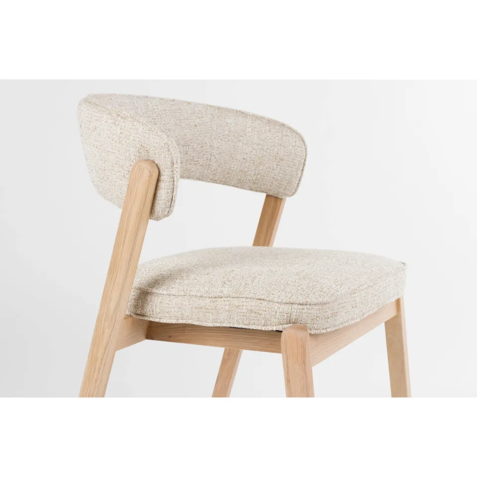 Zuiver Bright eetkamerstoelen set van 2 beige, foto 6