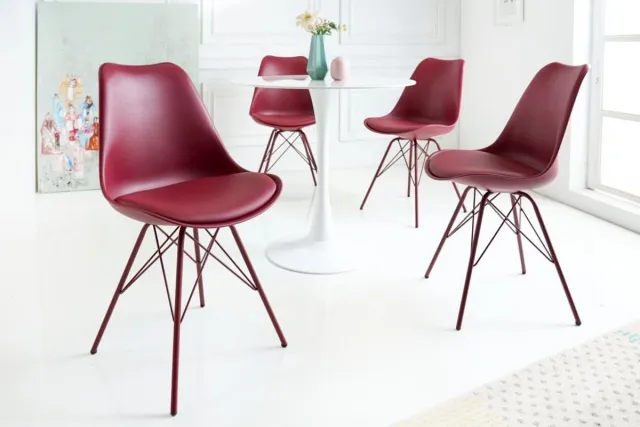 Invicta Interior Retro stoel SCANDINAVIA MEESTERSTUK rood - 42039 Zie omschrijving