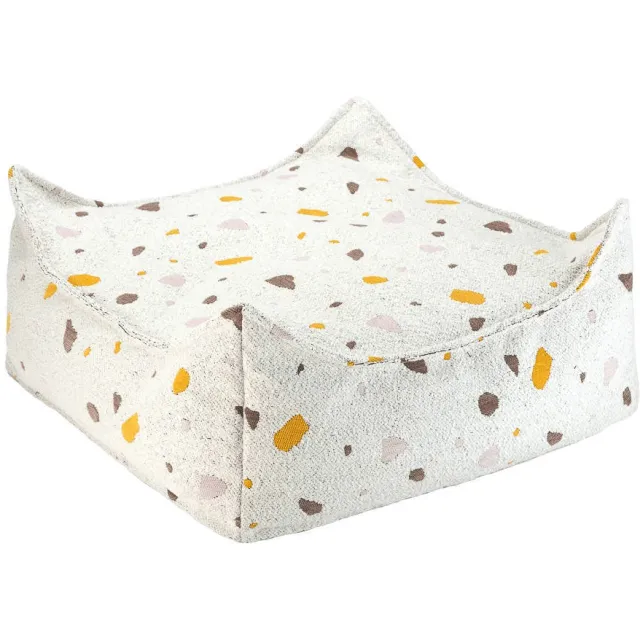Wigiwama Terrazzo Marmer Vierkante Ottoman