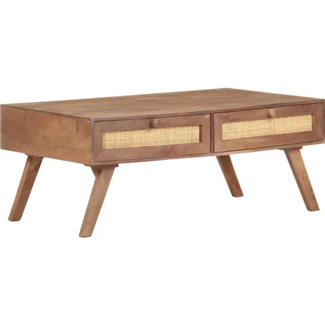 vidaXL Salontafel 100x60x40 cm massief mangohout Bruin