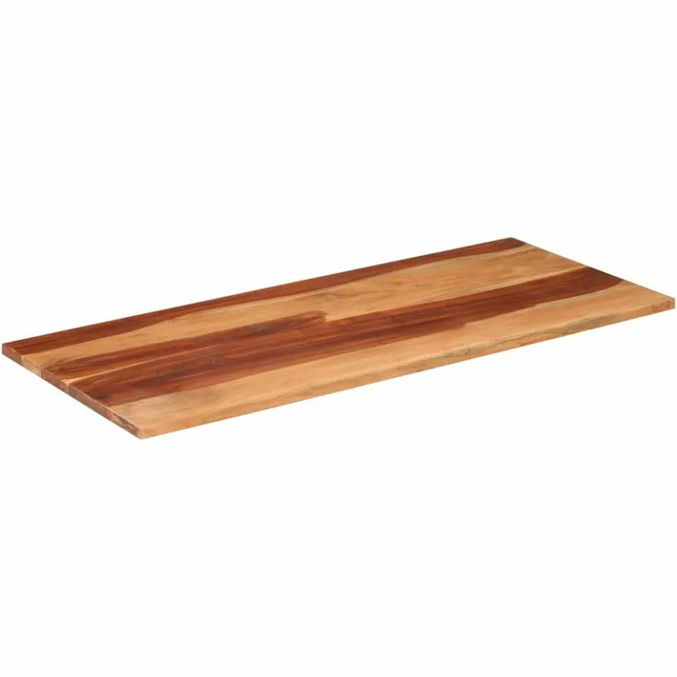 vidaXL Tafelblad 140x60x(2,5-2,7) cm massief acaciahout bruin, foto 2