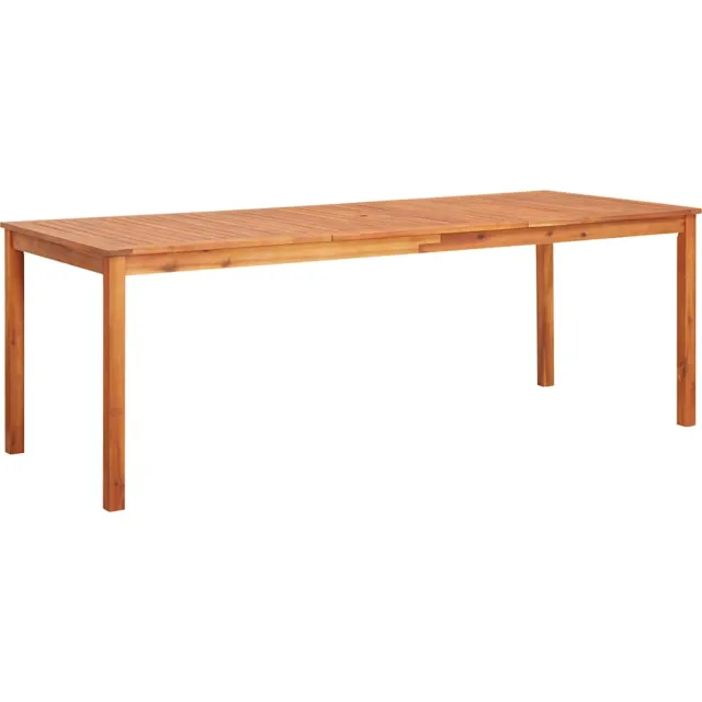 vidaXL Tuintafel 215x90x74 cm massief acaciahout Bruin