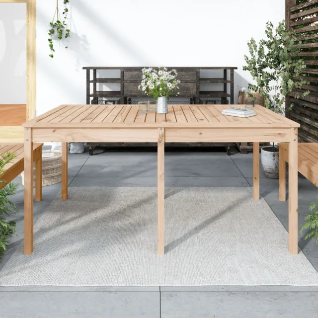 vidaXL Tuintafel 159,5x82,5x76 cm massief grenenhout bruin