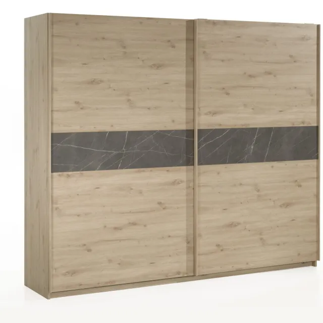 2-deurs schuifdeurkast Ibiza-25 beige