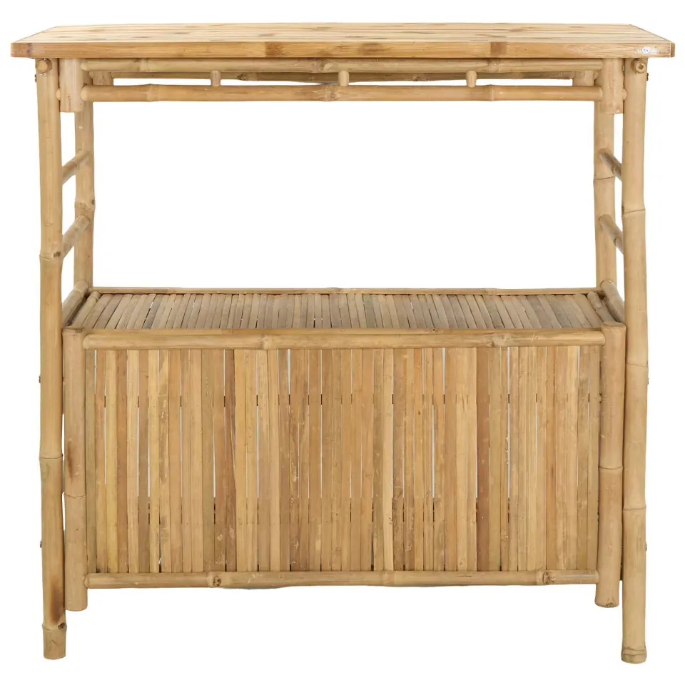 vidaXL Buiten Bartafel Naturel 110 x 50 x 105 cm Bamboe Bruin