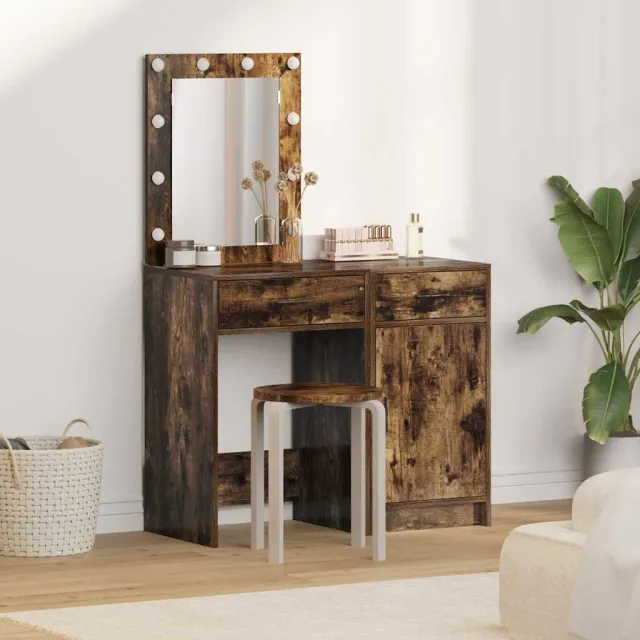 vidaXL Plafondtafel 2 st Bruin 50 x 41 x 135 cm Bewerkt hout, foto 2