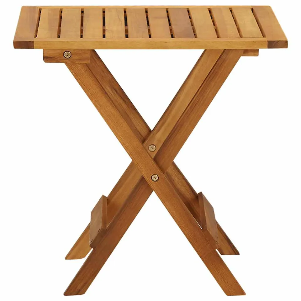 vidaXL Bistrotafel 46x46x47 cm massief acaciahout bruin, foto 3