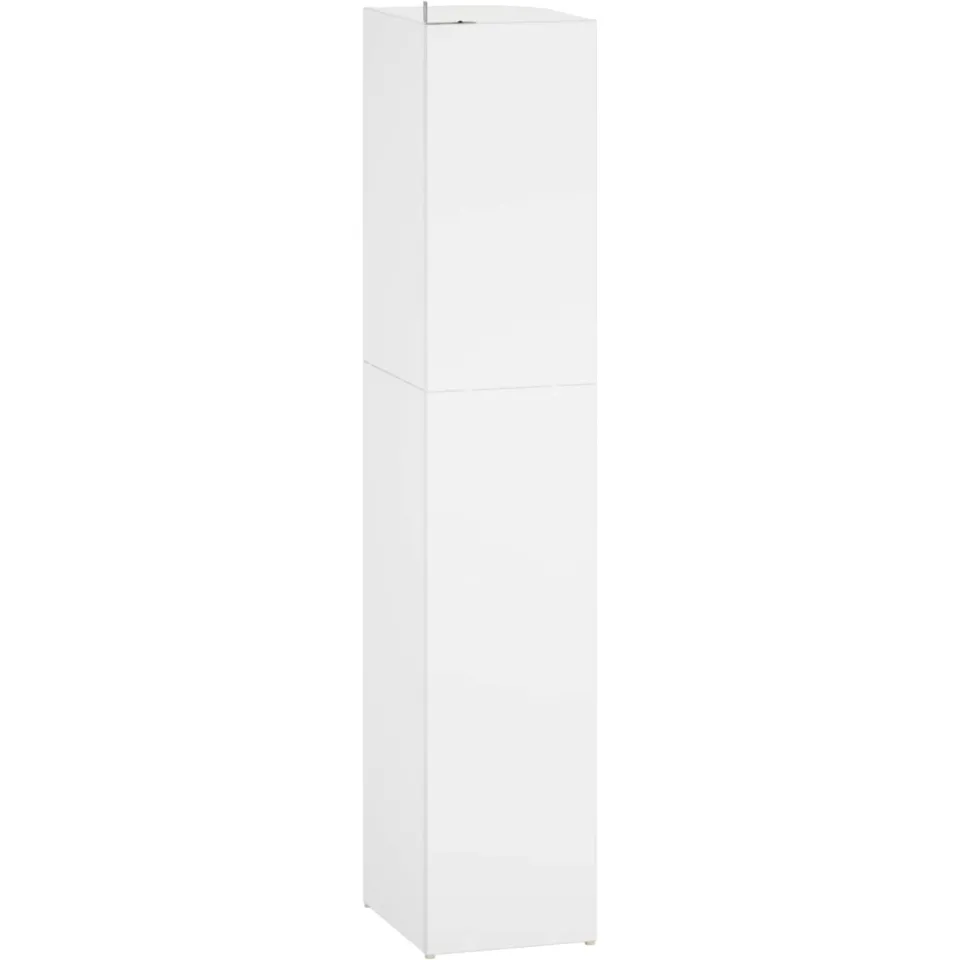 vidaXL Hoekrek 5-laags 25 x 31 x 131 cm Bewerkt hout Wit, foto 3