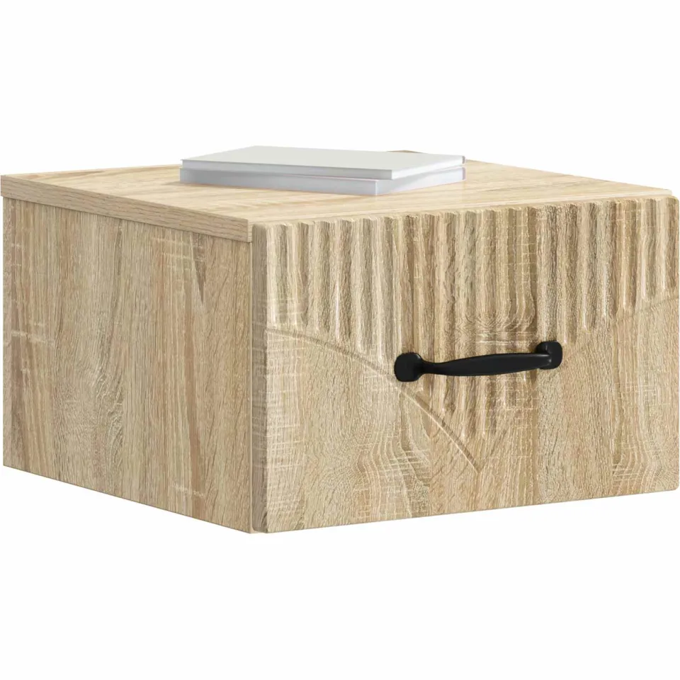 vidaXL Wandbeugel Bedkast Sonoma Eiken 34,5 x 33 x 20 cm Bewerkt hout Bruin