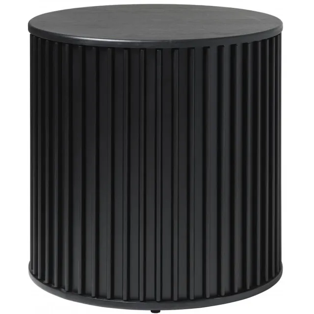 Nordic Home Denzel ronde bijzettafel - ø60 cm Zwart