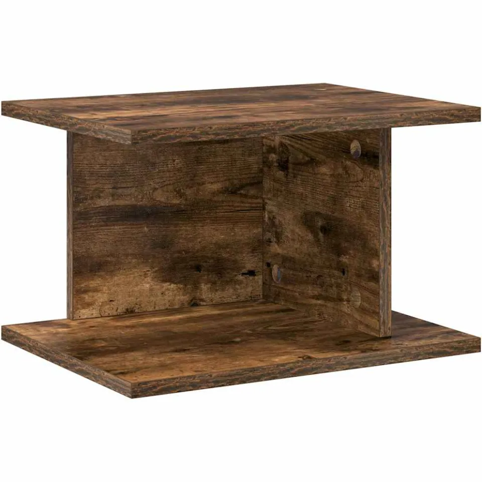 vidaXL Nachtkastje Gerookt eiken 40 x 30 x 25 cm Bewerkt hout Bruin