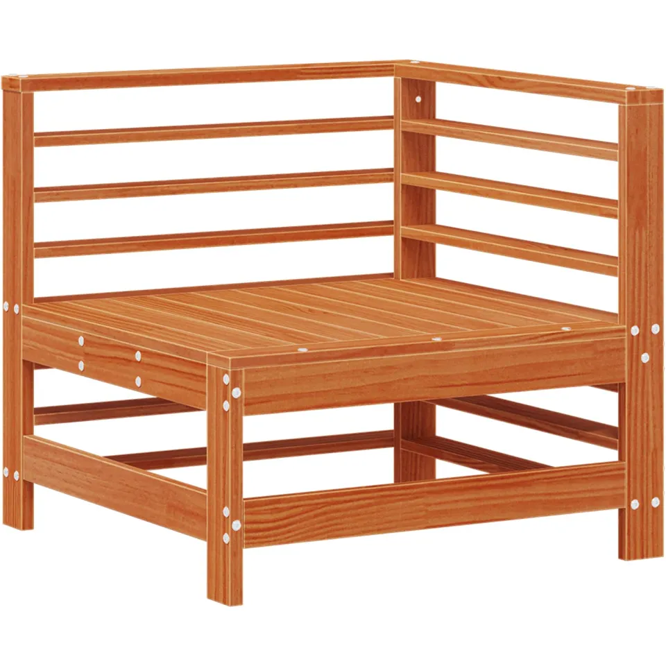 vidaXL Tuin loungeset 5 st Wasbruin Massief grenenhout bruin, foto 3