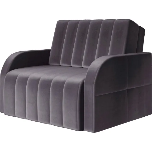 InspireME Fauteuil Met slaapfunctie Slaapbank Bank Armstoel Kinderbed - MONTANA 80 - Grijs (Kronos 22)