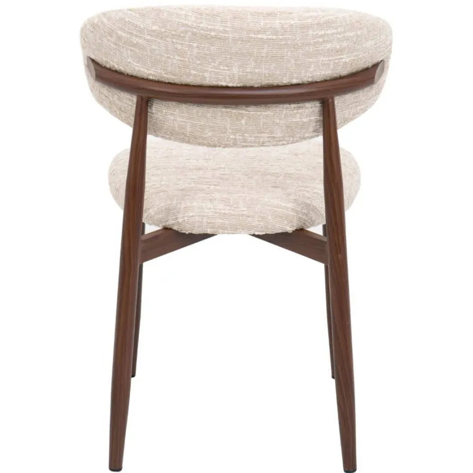 Giga Meubel eetkamerstoel Skara beige walnoot, foto 4