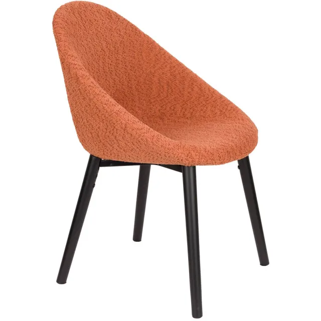Dutchbone Fenna eetkamerstoel terracotta Rood
