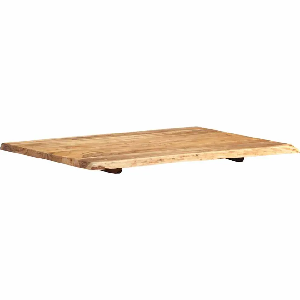 vidaXL Tafelblad 80x(50-60)x2,5 cm massief acaciahout Bruin