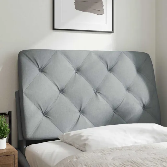 vidaXL Hoofdbordkussen 90 cm stof taupe