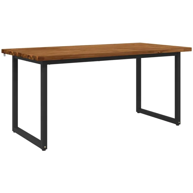 vidaXL Vierkante - Eettafel - 160 - x - 70 - x - 75 - cm - Massief - Acacia - Hout - Naturel