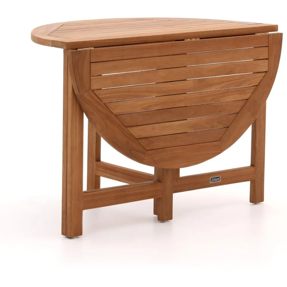 Bellagio tuinmeubelen Sunyard Butterfly klaptafel ø 110cm (h:75cm) bruin, foto 5