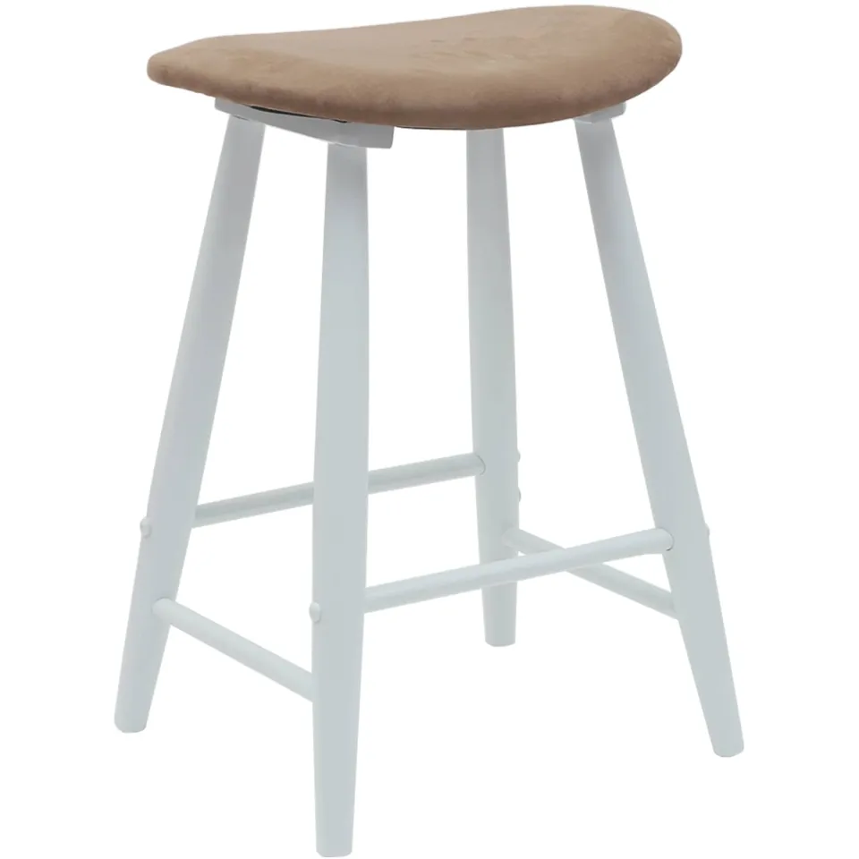 vidaXL Eettafelstoelen 2 st Massief Rubberhout Wit 46 x 37 x 63 cm, foto 4