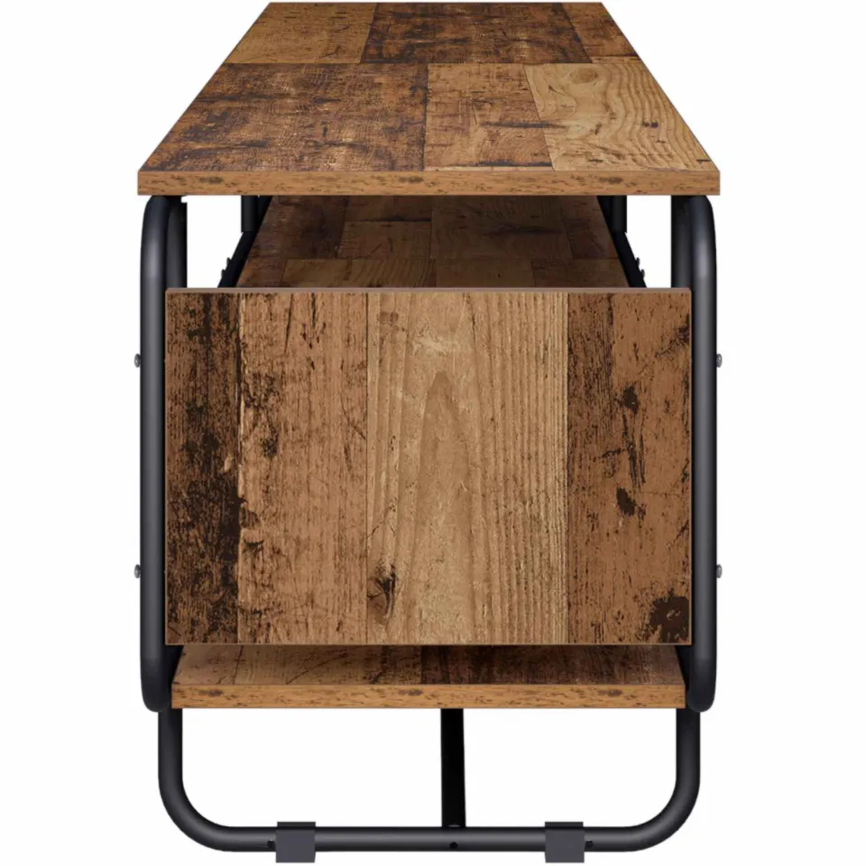 vidaXL TV-standaard 180 x 36 x 45 cm Oud hout Bewerkt hout bruin, foto 4