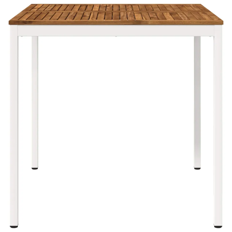 vidaXL Tuinbar Tafel NAARDEN Natuurlijk en Wit 110 x 108,5 x 105 cm Bruin