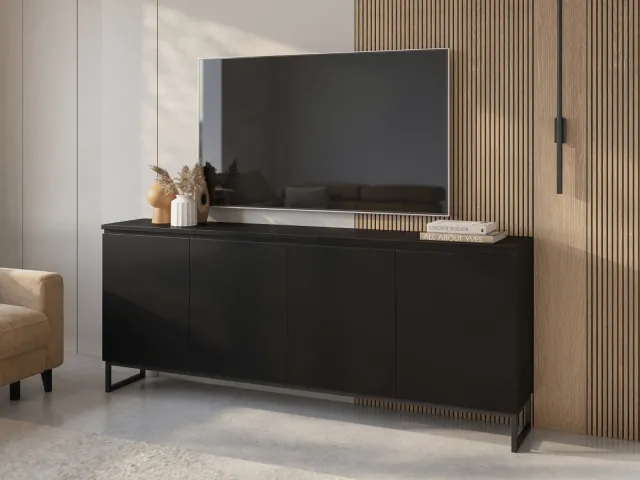 Mobistoxx Dressoir MODOKI 4 deuren zwart