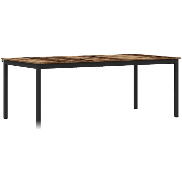 vidaXL Eettafels - 200 - x - 100 - x - 75 - cm - Bewerkt - hout - Rechthoekig Oud hout