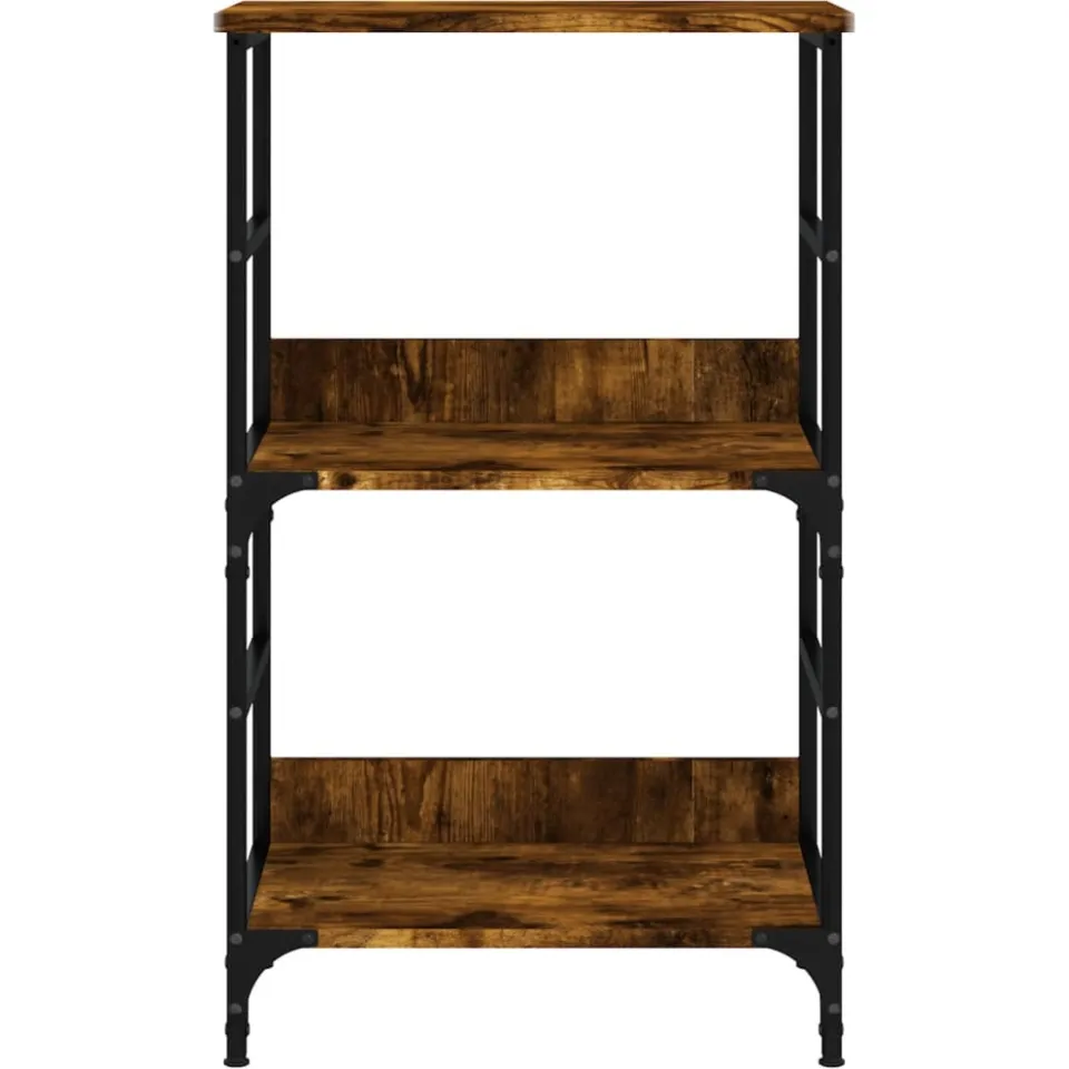 vidaXL Boekenrek 50x33x82 cm bewerkt hout gerookt eikenkleurig Bruin
