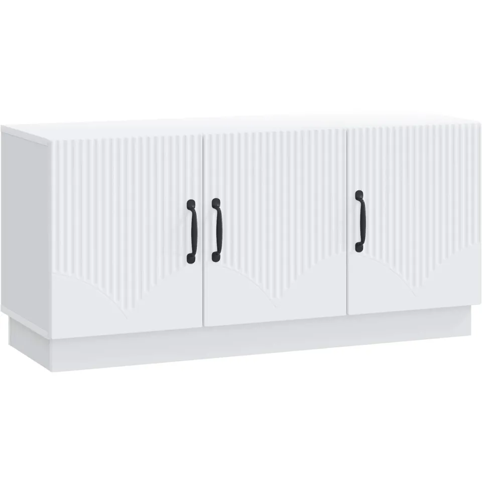 vidaXL TV-kast Wit 99 x 34,5 x 47 cm Bewerkt hout, foto 3