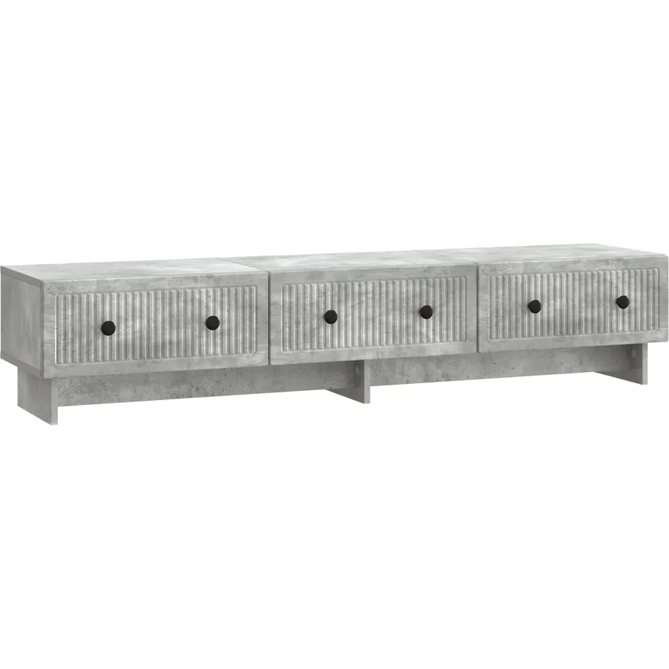 vidaXL Tv-meubel 147 x 34,5 x 30 cm Betongrijs Bewerkt hout grijs, foto 3