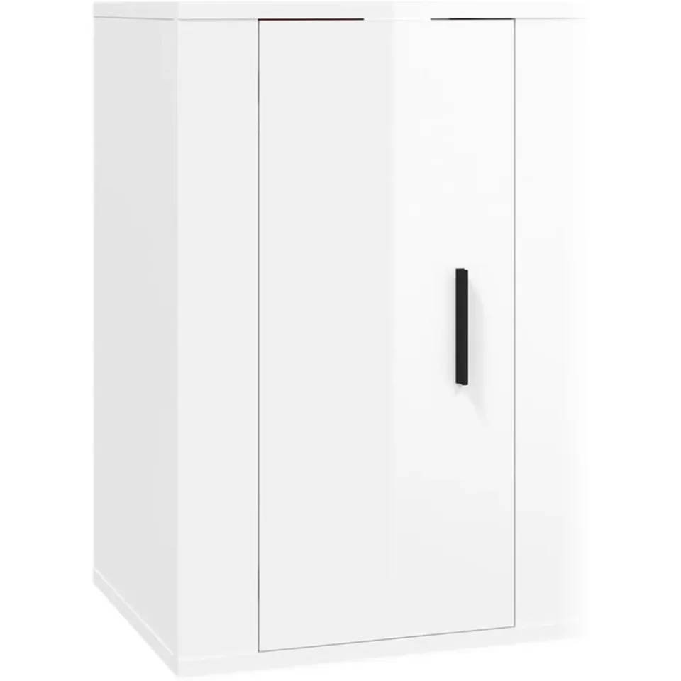 vidaXL Tv-wandmeubel 40x34,5x60 cm hoogglans wit