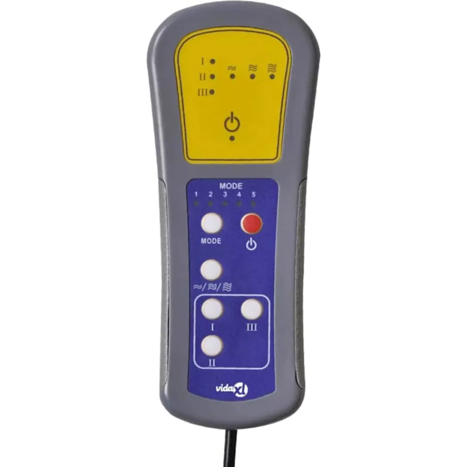 vidaXL Massagestoel Zwart 96.5 x 70.5 x 95 cm Microvezel, foto 3