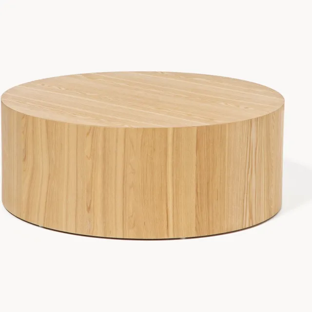 Westwing Collection Ronde houten salontafel Dan Bruin