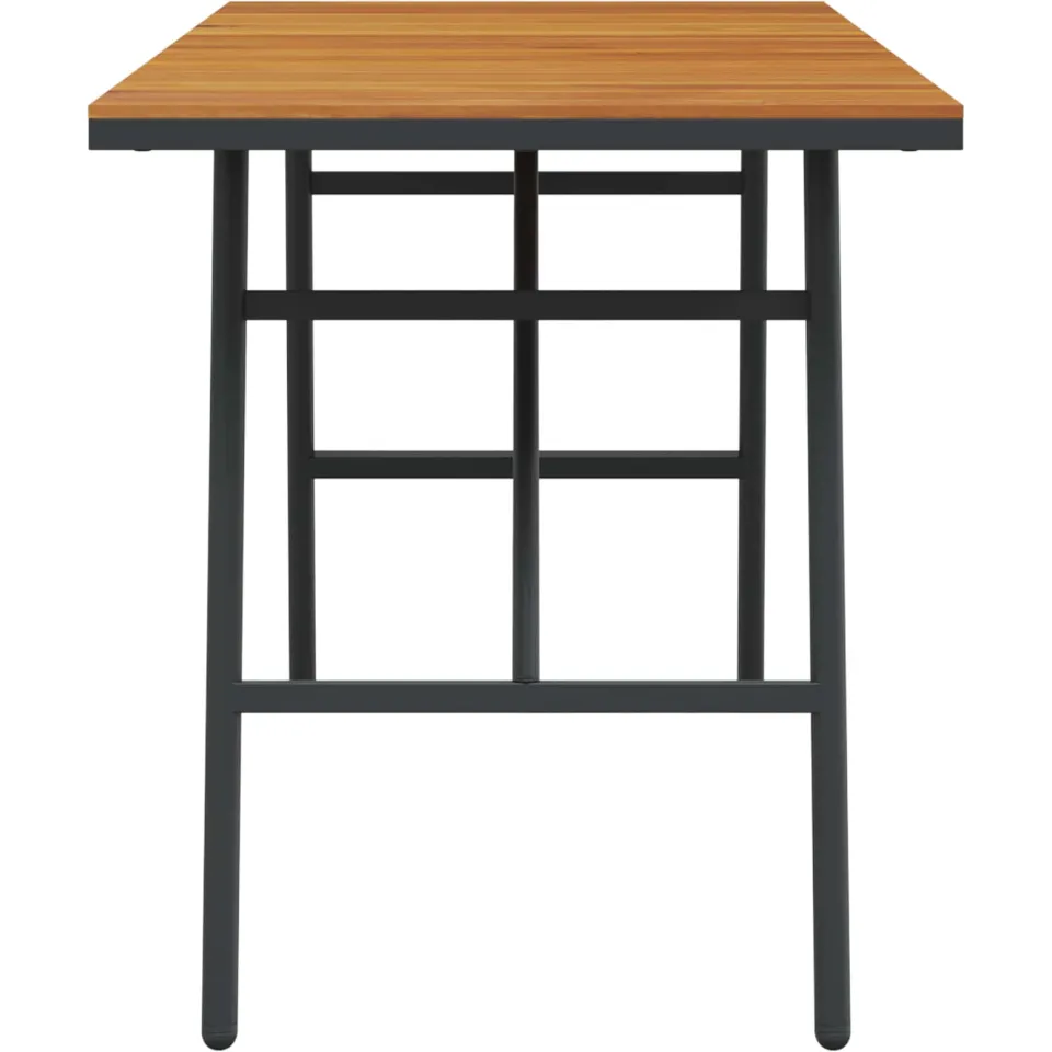vidaXL Eettafel Bruin 110 x 55 x 61,5 cm Massief Acaciahout, foto 4