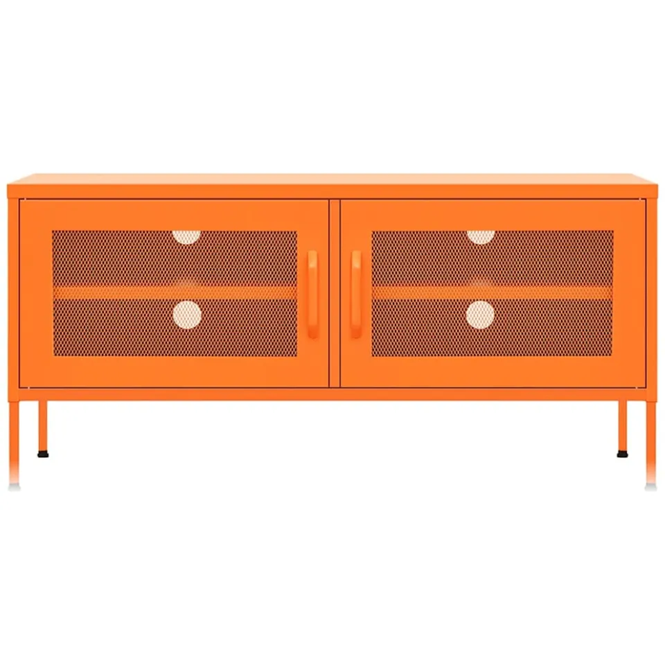 vidaXL Tv-meubel 105x35x50 cm staal oranje