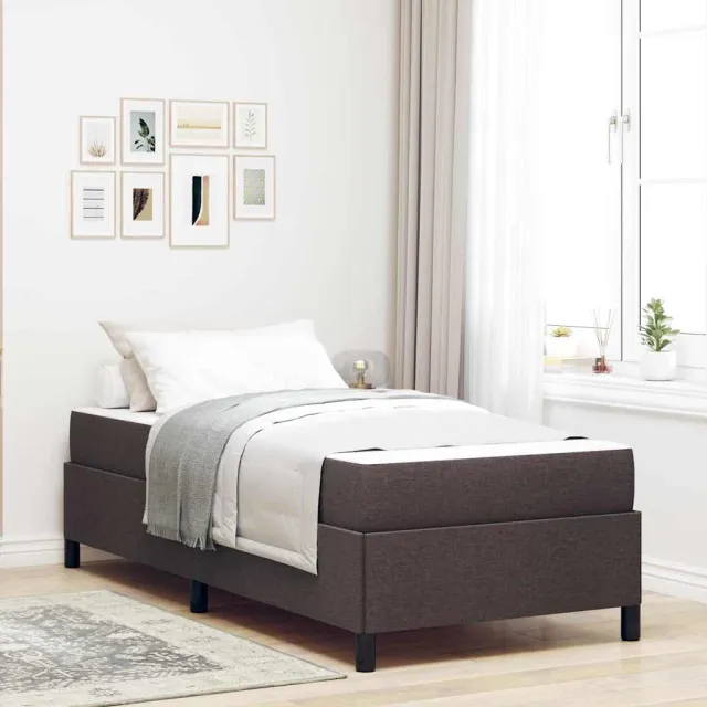vidaXL Boxspringbed Donkerbruin 80 x 200 cm Stof