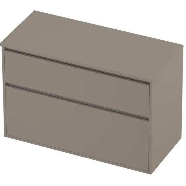 Proline Deck Badmeubelset Greeploos Asymmetrisch Kader 100x46x67 cm Clay Beige