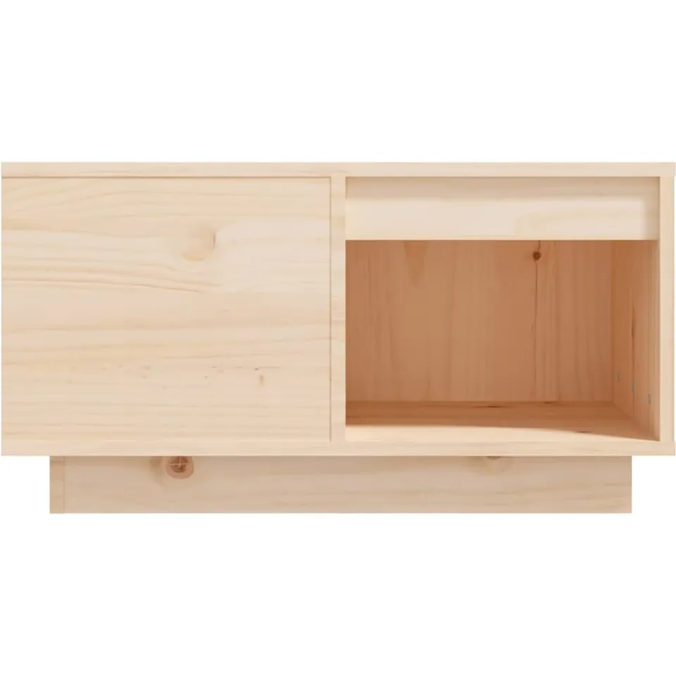 vidaXL Salontafel 60x61x32,5 cm massief grenenhout bruin, foto 4