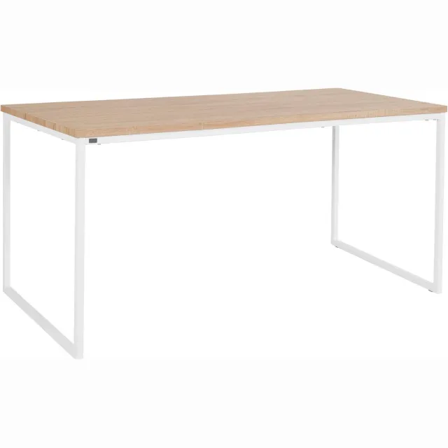 Notio Living Mali|Eettafel 180 cm 8 plaatsen in Wit Eiken Bruin